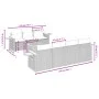 8-teiliges Gartensofa-Set und schwarze synthetische Rattankissen von , Gartensets - Ref: Foro24-3259045, Preis: 597,39 €, Rab...