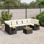 8-teiliges Gartensofa-Set und schwarze synthetische Rattankissen von , Gartensets - Ref: Foro24-3259053, Preis: 492,22 €, Rab...