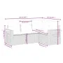 Garden sofa set with cushions 4 pieces beige synthetic rattan by , Garden sets - Ref: Foro24-3259175, Price: 296,69 €, Discou...