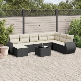 8-piece garden sofa set and black synthetic rattan cushions by , Modular outdoor sofas - Ref: Foro24-3221765, Price: 537,64 €...