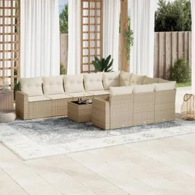 11-piece garden sofa set with beige synthetic rattan cushions by , Modular outdoor sofas - Ref: Foro24-3251835, Price: 719,33...