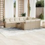 11-piece garden sofa set with beige synthetic rattan cushions by , Modular outdoor sofas - Ref: Foro24-3251835, Price: 718,17...