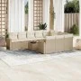 11-piece garden sofa set with beige synthetic rattan cushions by , Modular outdoor sofas - Ref: Foro24-3251835, Price: 719,33...