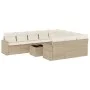 11-piece garden sofa set with beige synthetic rattan cushions by , Modular outdoor sofas - Ref: Foro24-3251835, Price: 719,33...