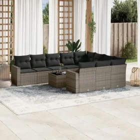 11-piece garden sofa set and gray synthetic rattan cushions by , Modular outdoor sofas - Ref: Foro24-3251837, Price: 666,09 €...