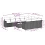 11-piece garden sofa set and gray synthetic rattan cushions by , Modular outdoor sofas - Ref: Foro24-3251837, Price: 666,09 €...