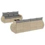 Garden sofa set with beige cushions 8 pcs PE rattan by , Garden sets - Ref: Foro24-3253466, Price: 562,48 €, Discount: %