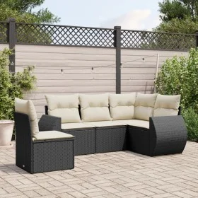 5-piece garden furniture set and black synthetic rattan cushions by , Garden sets - Ref: Foro24-3253703, Price: 347,74 €, Dis...