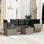 6-teiliges Gartenmöbel-Set und graue synthetische Rattankissen von , Gartensets - Ref: Foro24-3253717, Preis: 400,63 €, Rabat...
