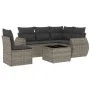 6-teiliges Gartenmöbel-Set und graue synthetische Rattankissen von , Gartensets - Ref: Foro24-3253717, Preis: 400,63 €, Rabat...