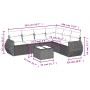 7-piece garden sofa set with gray PE rattan cushions by , Garden sets - Ref: Foro24-3253757, Price: 454,40 €, Discount: %