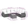 Set de sofás de jardín 7 piezas con cojines ratán PE gris de , Conjuntos de jardín - Ref: Foro24-3253757, Precio: 447,29 €, D...