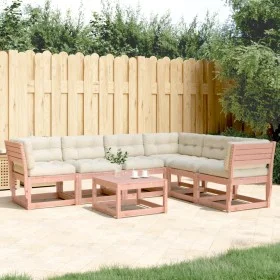 6-piece garden sofa set with Douglas fir wood cushions by , Garden sets - Ref: Foro24-3217023, Price: 627,63 €, Discount: %