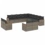 Garden sofa set with cushions 13 pieces gray synthetic rattan by , Garden sets - Ref: Foro24-3258931, Price: 873,85 €, Discou...