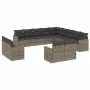 Garden sofa set with cushions 13 pieces gray synthetic rattan by , Garden sets - Ref: Foro24-3258931, Price: 861,80 €, Discou...