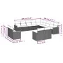 Gartensofa-Set mit Kissen, 13-teilig, graues synthetisches Rattan von , Gartensets - Ref: Foro24-3258931, Preis: 861,80 €, Ra...