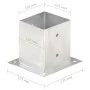 Anchors for posts 4 units galvanized metal 121 mm by vidaXL, fence posts - Ref: Foro24-145451, Price: 49,19 €, Discount: %