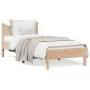 Solid pine wood bed frame 90x190 cm by , Beds and slatted bases - Ref: Foro24-844753, Price: 101,87 €, Discount: %