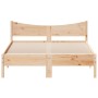 Solid pine wood bed frame 135x190 cm by , Beds and slatted bases - Ref: Foro24-844745, Price: 104,37 €, Discount: %