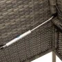 Garden bench with gray synthetic rattan cushions by , garden benches - Ref: Foro24-365773, Price: 155,53 €, Discount: %