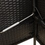 Garden bench with black synthetic rattan cushions by , garden benches - Ref: Foro24-365771, Price: 151,21 €, Discount: %
