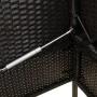 Garden bench with black synthetic rattan cushions by , garden benches - Ref: Foro24-365771, Price: 153,96 €, Discount: %