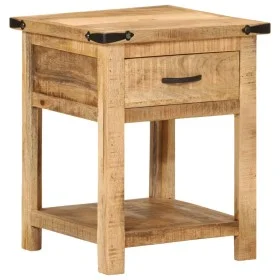 Mesita de noche madera maciza de mango 40x40x50 cm de , Mesitas de noche - Ref: Foro24-372716, Precio: 91,69 €, Descuento: %