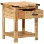 Solid mango wood bedside table 40x40x50 cm by , Nightstands - Ref: Foro24-372716, Price: 93,01 €, Discount: %