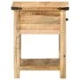 Solid mango wood bedside table 40x40x50 cm by , Nightstands - Ref: Foro24-372716, Price: 93,01 €, Discount: %