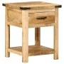 Mesita de noche madera maciza de mango 40x40x50 cm de , Mesitas de noche - Ref: Foro24-372716, Precio: 93,01 €, Descuento: %