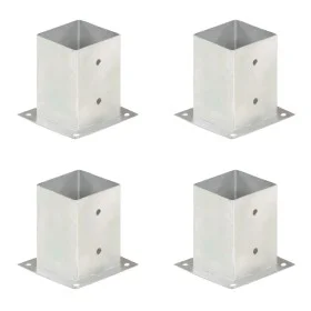 Pfostenanker 4 Stück verzinkter Stahl 101 mm von vidaXL, Zaunpfosten - Ref: Foro24-145450, Preis: 36,48 €, Rabatt: %