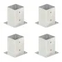 Pfostenanker 4 Stück verzinkter Stahl 101 mm von vidaXL, Zaunpfosten - Ref: Foro24-145450, Preis: 37,22 €, Rabatt: %