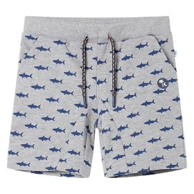 Children's shorts with gray melange drawstring 116 by , kids pants - Ref: Foro24-12331, Price: 10,09 €, Discount: %