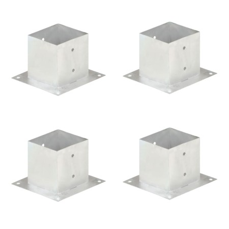 Pfostenanker 4 Stück verzinkter Stahl 141 mm von vidaXL, Zaunpfosten - Ref: Foro24-145452, Preis: 54,01 €, Rabatt: %