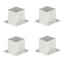 Pfostenanker 4 Stück verzinkter Stahl 141 mm von vidaXL, Zaunpfosten - Ref: Foro24-145452, Preis: 54,01 €, Rabatt: %