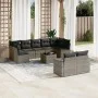 10-piece garden sofa set with gray synthetic rattan cushions by , Modular outdoor sofas - Ref: Foro24-3251767, Price: 611,62 ...