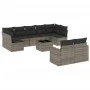 10-piece garden sofa set with gray synthetic rattan cushions by , Modular outdoor sofas - Ref: Foro24-3251767, Price: 611,62 ...