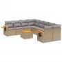 9-teiliges Gartensofa-Set mit beigen synthetischen Rattankissen von , Gartensets - Ref: Foro24-3259070, Preis: 599,87 €, Raba...