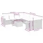 9-teiliges Gartensofa-Set mit beigen synthetischen Rattankissen von , Gartensets - Ref: Foro24-3259070, Preis: 599,87 €, Raba...