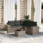 Set de muebles de jardín 6 pzas y cojines ratán sintético gris de , Conjuntos de jardín - Ref: Foro24-3222559, Precio: 391,93...