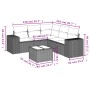 Set de muebles de jardín 6 pzas y cojines ratán sintético gris de , Conjuntos de jardín - Ref: Foro24-3222559, Precio: 380,85 €