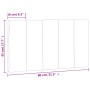 Gepolstertes Kopfteil aus schwarzem Samt, 80 cm von , Kopf- und Fußteile - Ref: Foro24-374645, Preis: 31,38 €, Rabatt: %