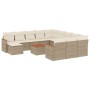 Garden sofa set with cushions 13 pieces beige synthetic rattan by , Garden sets - Ref: Foro24-3258992, Price: 885,38 €, Disco...