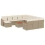 Gartensofa-Set mit Kissen, 13-teilig, beiges synthetisches Rattan von , Gartensets - Ref: Foro24-3258992, Preis: 884,96 €, Ra...