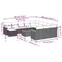 Gartensofa-Set mit Kissen, 13-teilig, beiges synthetisches Rattan von , Gartensets - Ref: Foro24-3258992, Preis: 884,96 €, Ra...