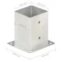 Anclajes para postes 4 unidades metal galvanizado 101 mm by vidaXL, fence posts - Ref: Foro24-145450, Price: 36,48 €, Discoun...