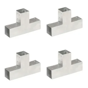 T-post connectors 4 units galvanized metal 71x71 mm by vidaXL, fence posts - Ref: Foro24-145456, Price: 62,15 €, Discount: %