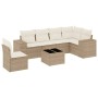 7-piece garden sofa set and beige synthetic rattan cushions by , Garden sets - Ref: Foro24-3222637, Price: 467,92 €, Discount: %