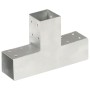 Conectores de postes en T 4 uds metal galvanizado 71x71 mm de vidaXL, Postes de cerca - Ref: Foro24-145456, Precio: 71,70 €, ...