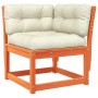 Set de sofás jardín 6 pzas con cojines madera pino marrón cera de , Conjuntos de jardín - Ref: Foro24-3217042, Precio: 700,09...